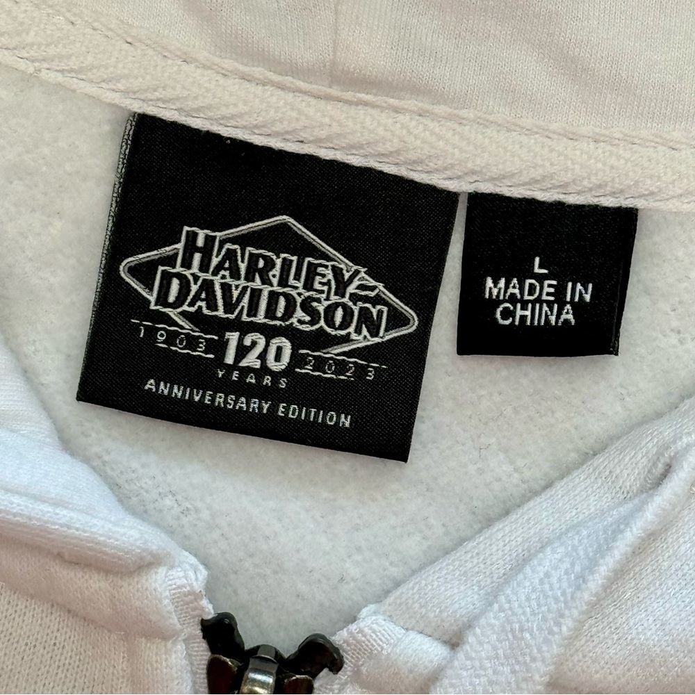 Women’s HARLEY-DAVIDSON “120th Anniversary” Zip-up Hoodie | #W16 - Picture 12 of 15